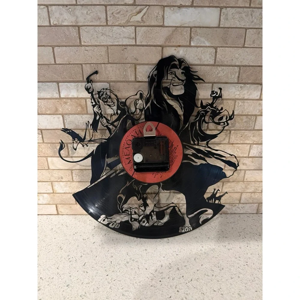 Lion King Vinyl Record Wall Clock Handmade‎ Art